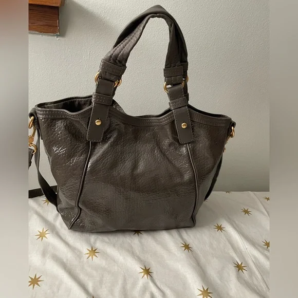 Marc By Marc Jacobs Patent Leather  Satchel Crossbody Handbag Purse - Picture 3 of 13